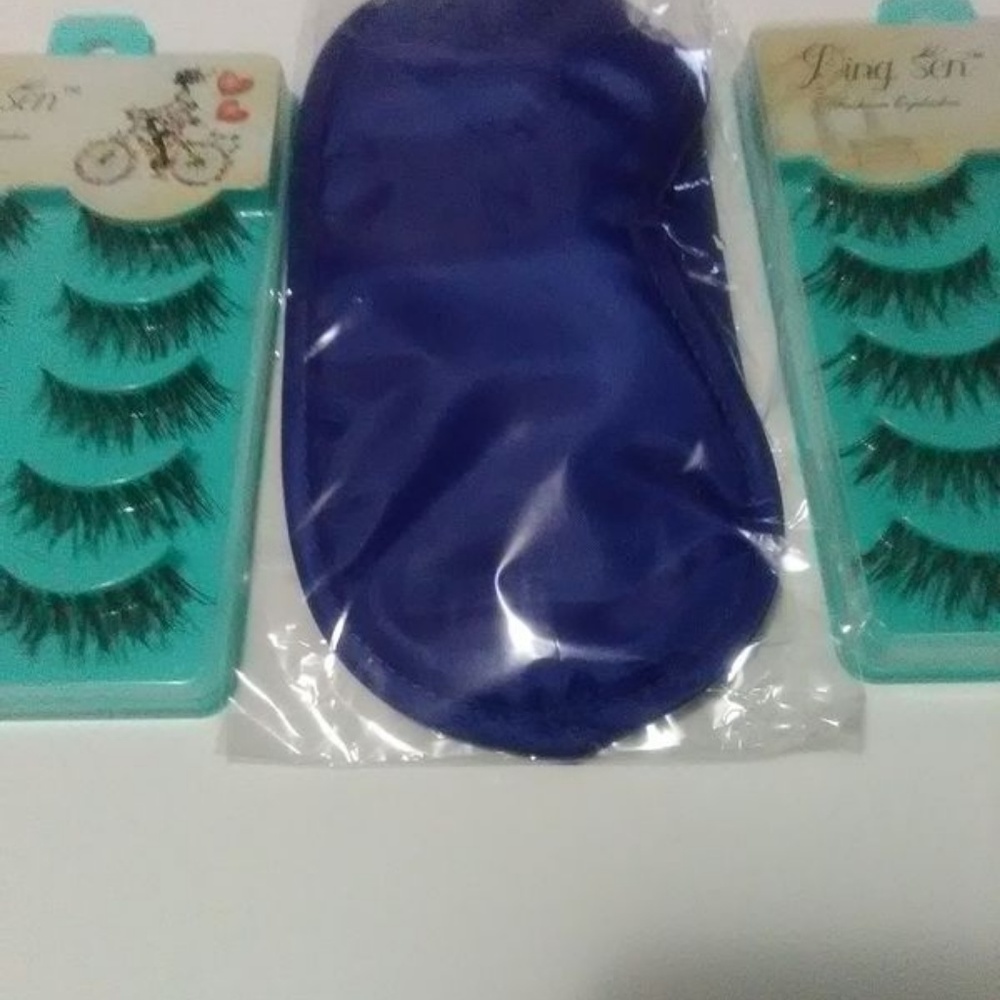 Ladies New 2 Pack Natural Soft False Eyelashes + 1 - Picture 3 of 4